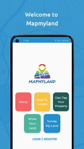 Android application Mapmyland screenshort