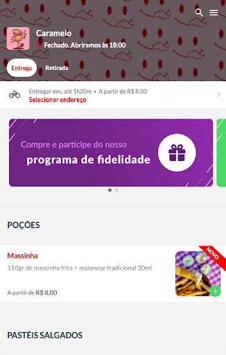 Caramelo Delivery Screen 3