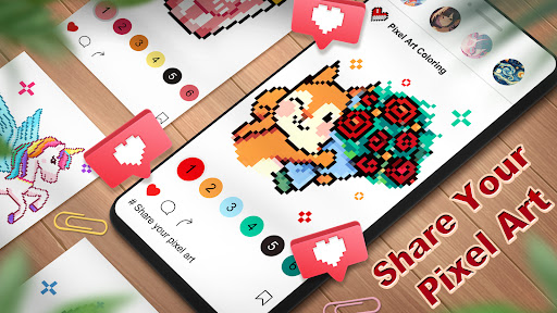 Pixel Art Games: Coloriage 7