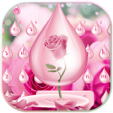 Pink Rose Water Keyboard Theme icon