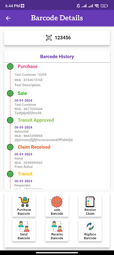 Manage Barcode Screen 3