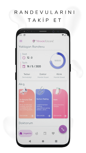 Android application Uzm. Dr. Hande Ulusal screenshort