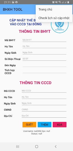 Quét mã qr cập nhật CCCD BHYT Screen 2
