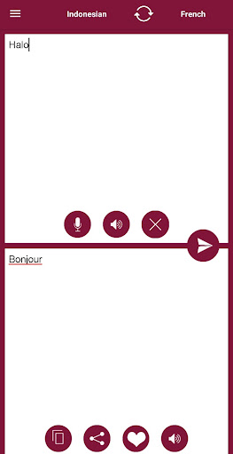 French - Indonesian Translator Screen 2