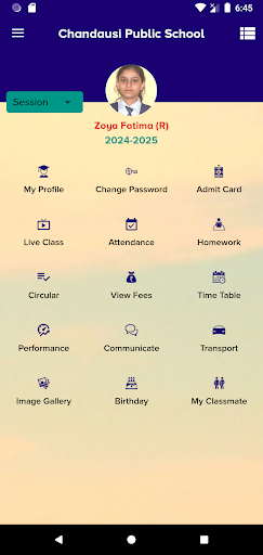 Android application Chandausi Public School screenshort