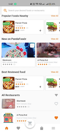 PandaFoodz Screen 3