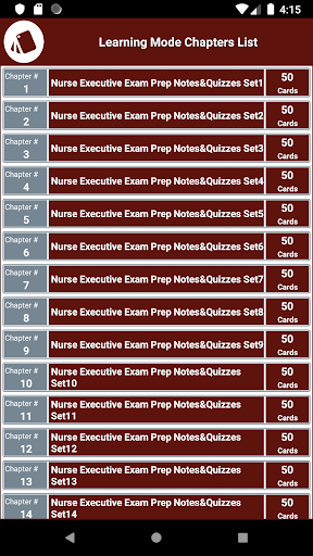 NURSE EXECUTIVE Exam Prep Note