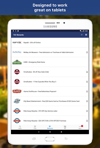 Screenshot of Alamo Commutes