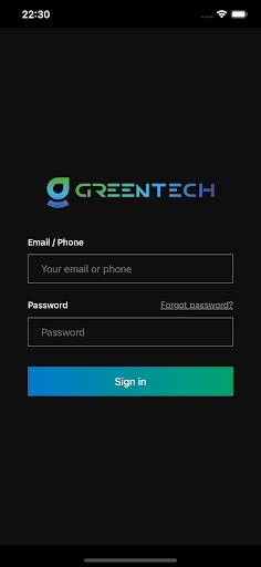 Android application GT Energy Manager screenshort