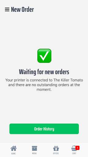 Restoplus Order Manager Screen 2