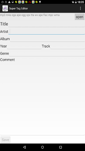 Android application Super Tag Editor screenshort