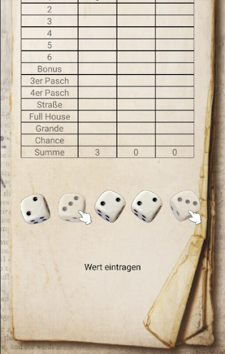 Dice Poker Screen 2