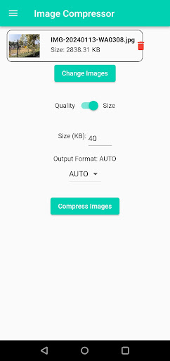 Image Compressor Screen 3