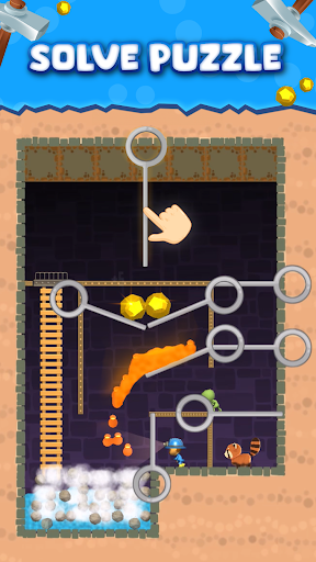Mine Rescue: Gold Mining Games - Puzzle - games