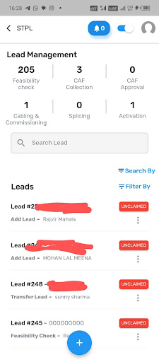 Android application Admin APP screenshort