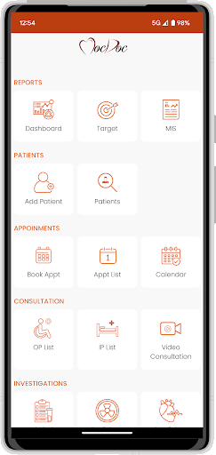Android application MocDoc screenshort