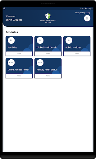 Facility Management Screen 3