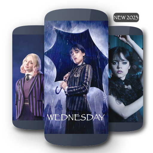 Wednesday Addams Wallpapers HD logo