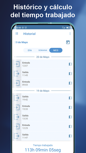 TimeControl: Registro jornada Screen 3