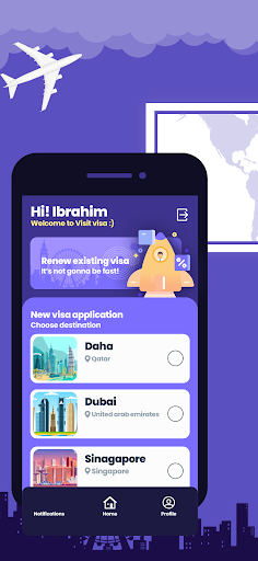 Visit Visa Screen 3