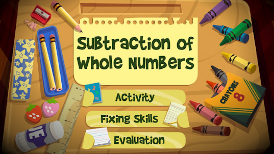 Subtraction of Whole Numbers