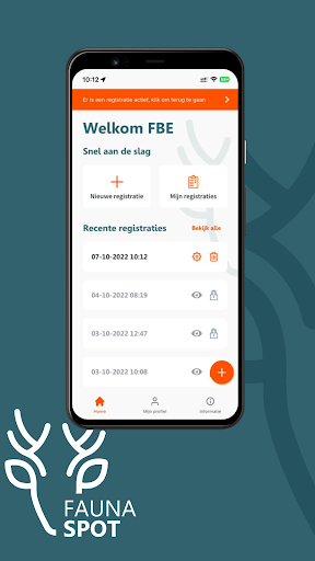 Android application FaunaSpot screenshort