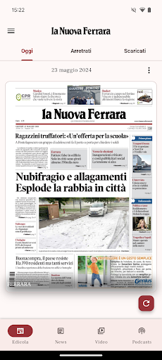 Android application La Nuova Ferrara screenshort
