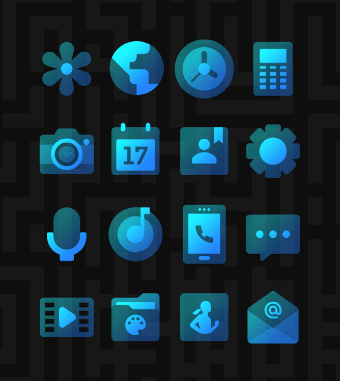 Sora Blue - Icon Pack - 58 - (Android)