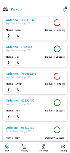 Laveina Delivery Screen 2