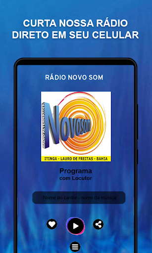 Android application RADIO NOVO SOM screenshort