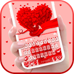 Valentine Love Hearts Keyboard Theme Apk