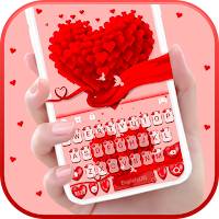 Тема для клавиатуры Valentine Love Hearts