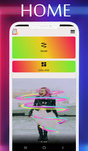 Android application Neon Effects Photo Editor screenshort