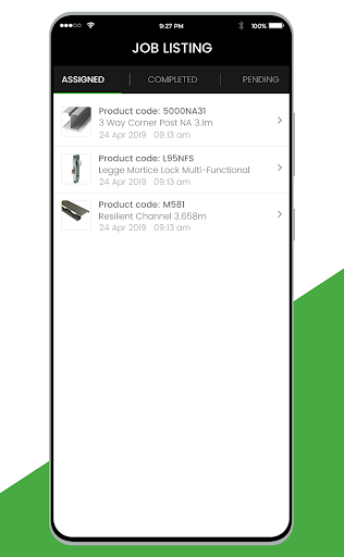 ADX Depot Delivery App Screen 2