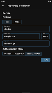 Password Store Screenshot