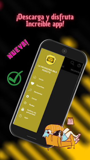 Android application 88.9 La Invasora De Perote screenshort