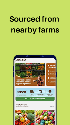 Android application Prezo: Vegetables & Fruits screenshort