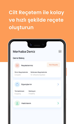 Android application Cilt Reçetem Doktor screenshort
