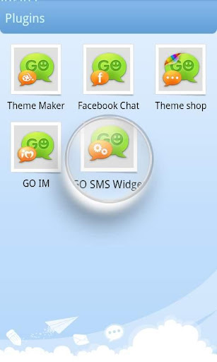 Android application GO SMS Pro Theme Maker plug-in screenshort