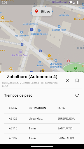 Android application Bizkaibus – Buses de Bizkaia screenshort