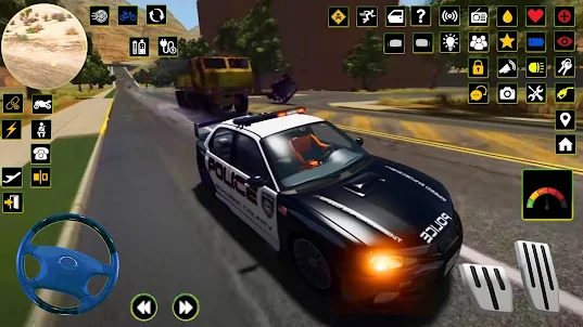 カーチェイスシミュレーター - 高速道路のカーチェイスゲーム