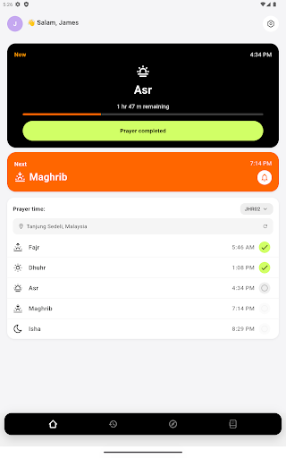 MySolatPrayer Times and Tracker