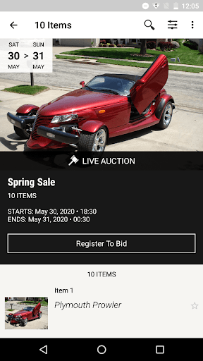 Busy Beever Auctions Screen 2