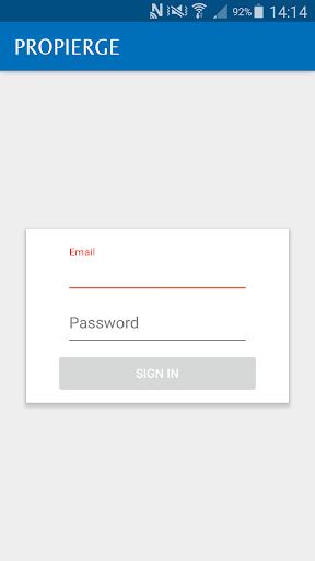 Android application Propierge Maid App screenshort