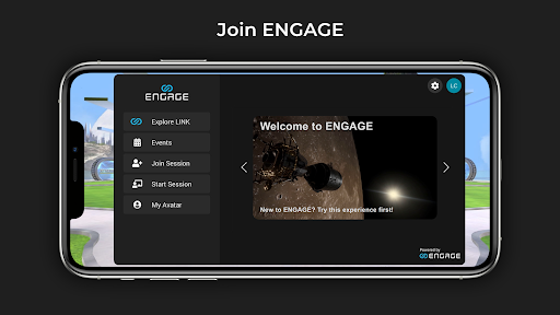 Android application ENGAGE Professional Metaverse screenshort