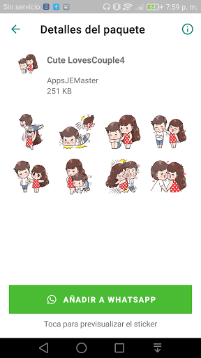 Cute Couple Love Stickers new
