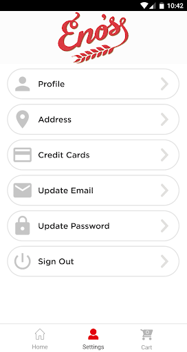 Screenshot of Eno’s Pizza Tavern