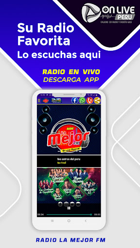 Android application RADIO LA MEJOR FM screenshort