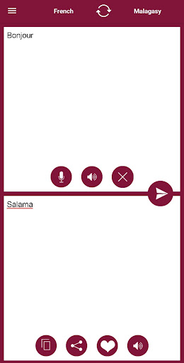 Malagasy - French Translator Screen 2