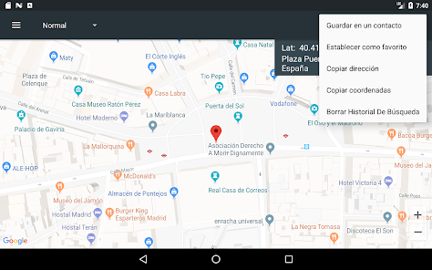 Captura de Pantalla 14 Mapa Coordenadas Pro android